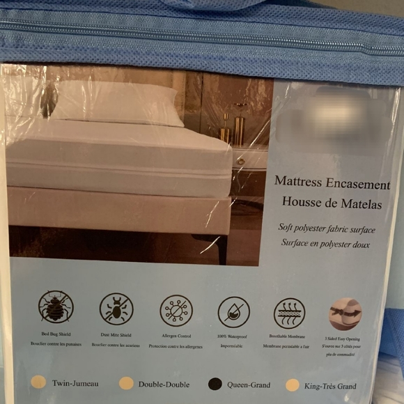 Mattress protector encasement bed size queen - Picture 1 of 1